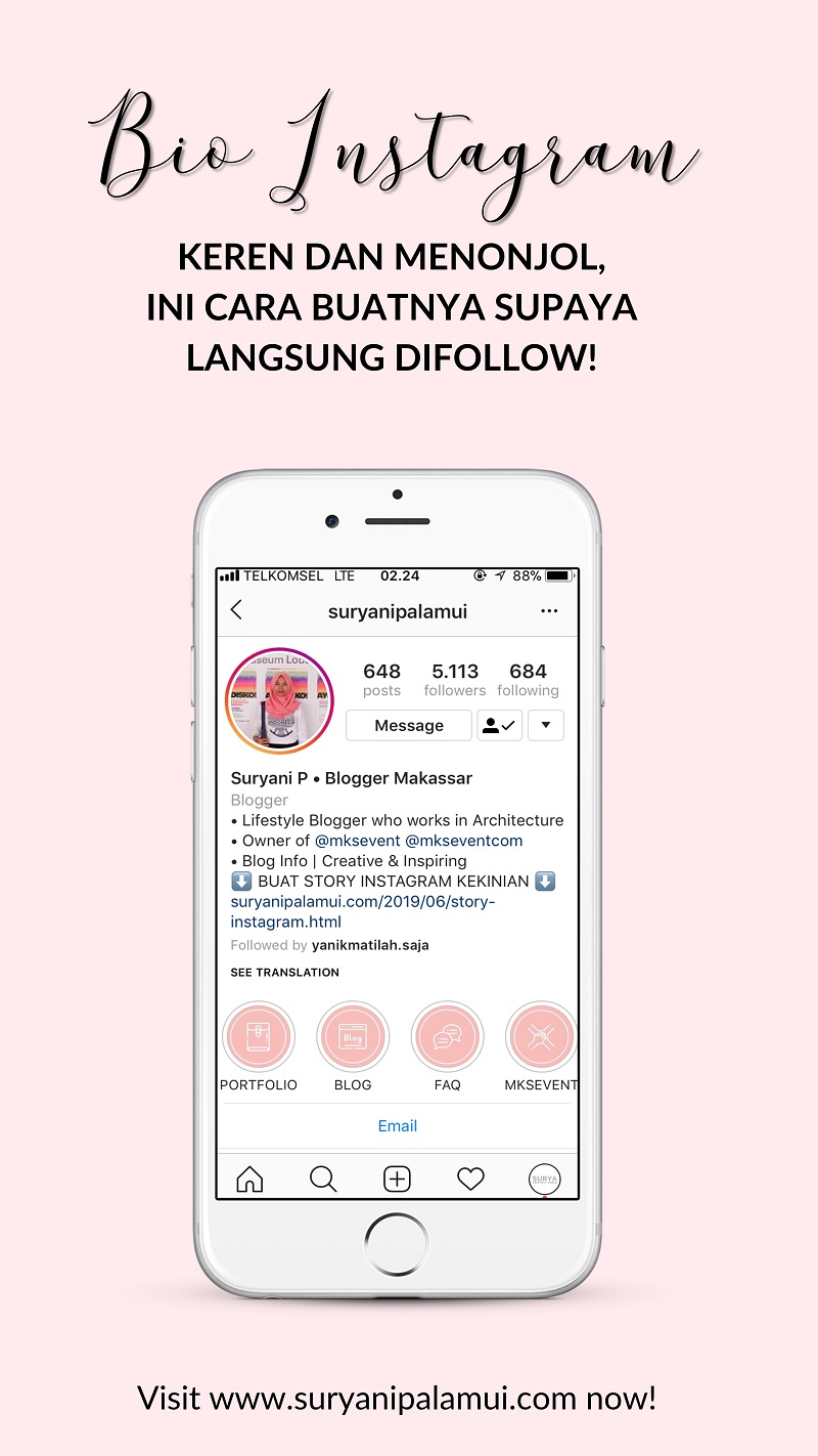 Detail Contoh Bio Instagram Keren Bahasa Indonesia Nomer 3