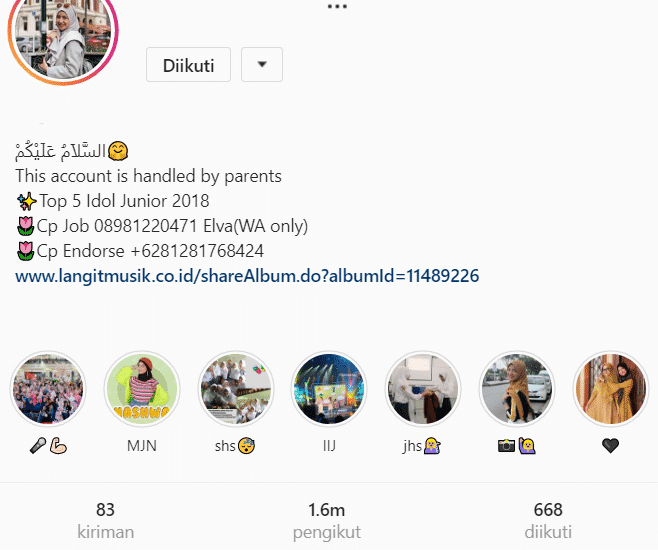 Detail Contoh Bio Instagram Yang Menarik Followers Bahasa Indonesia Nomer 26