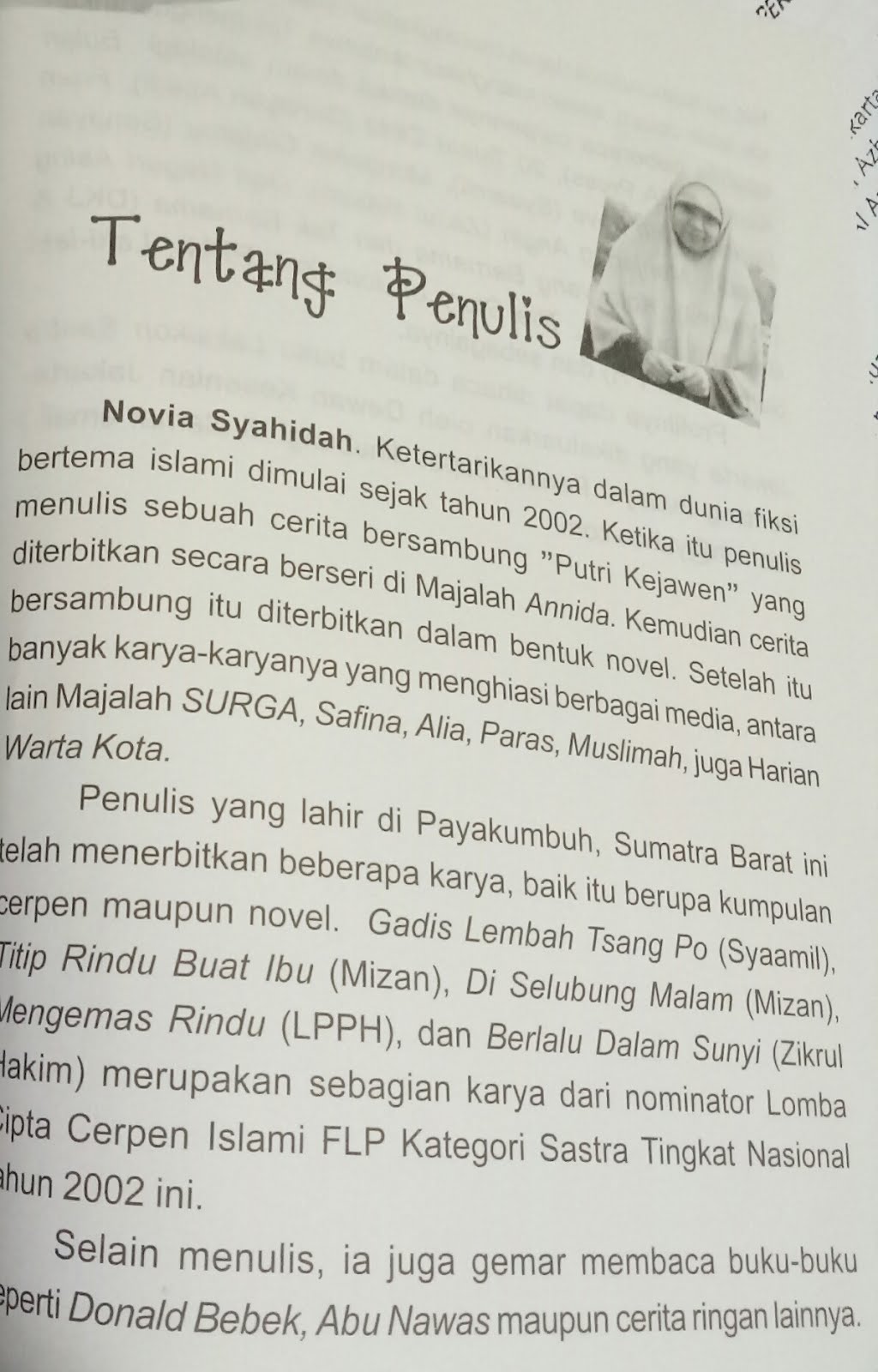 Detail Contoh Biodata Penulis Buku Nomer 28