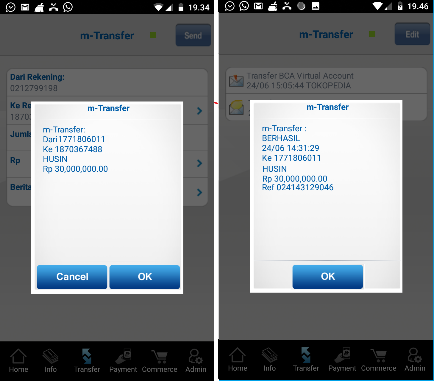 Detail Contoh Bukti Transfer M Banking Bca Palsu Nomer 7