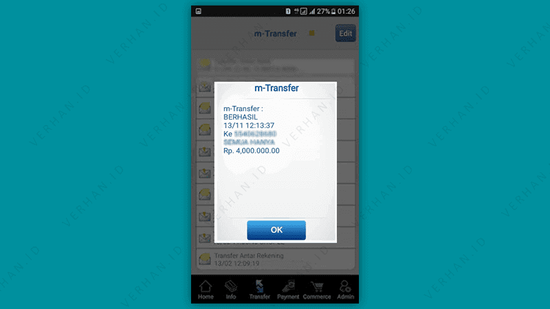 Detail Contoh Bukti Transfer M Banking Bri Nomer 29