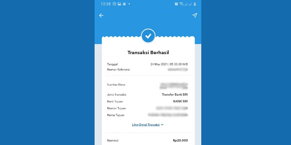Detail Contoh Bukti Transfer M Banking Bri Nomer 5