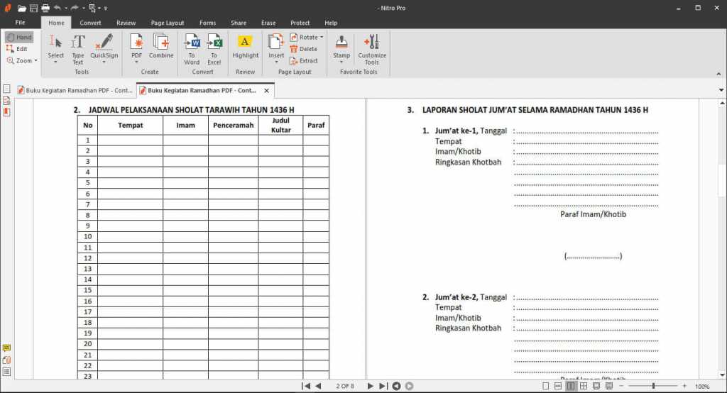 Detail Contoh Buku Agenda Ramadhan Nomer 6