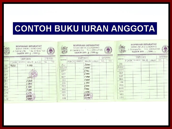 Detail Contoh Buku Anggota Koperasi Nomer 16