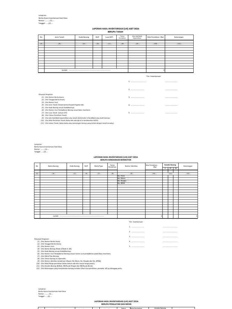 Detail Contoh Buku Aset Desa Nomer 25