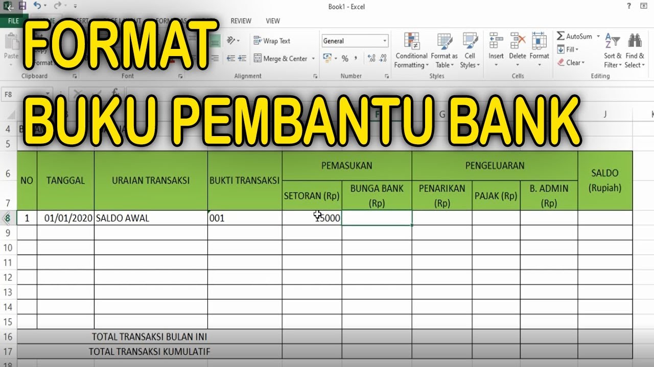 Detail Contoh Buku Bank Nomer 2