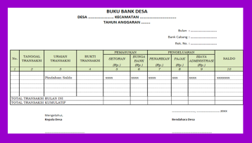 Detail Contoh Buku Bank Nomer 31