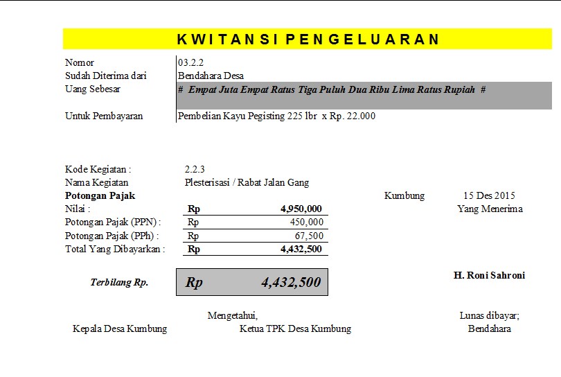 Detail Contoh Buku Bank Desa Nomer 28