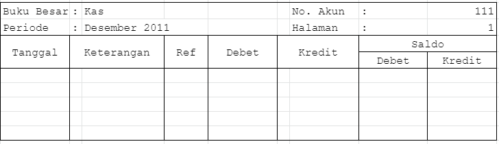 Detail Contoh Buku Besar 4 Kolom Nomer 45