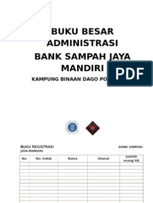 Detail Contoh Buku Besar Bank Sampah Nomer 7