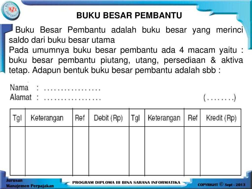 Detail Contoh Buku Besar Pembantu Piutang Nomer 43