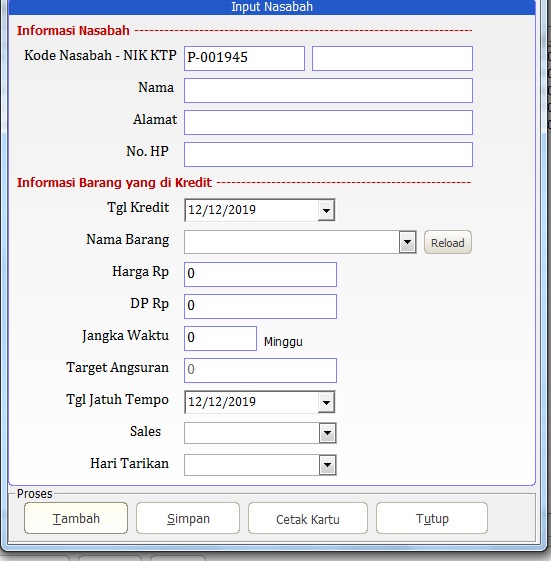 Detail Contoh Buku Cicilan Kredit Nomer 37