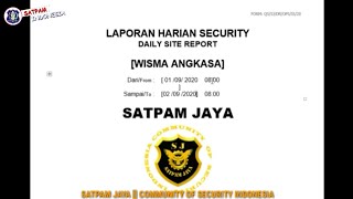 Detail Contoh Buku Harian Satpam Nomer 17