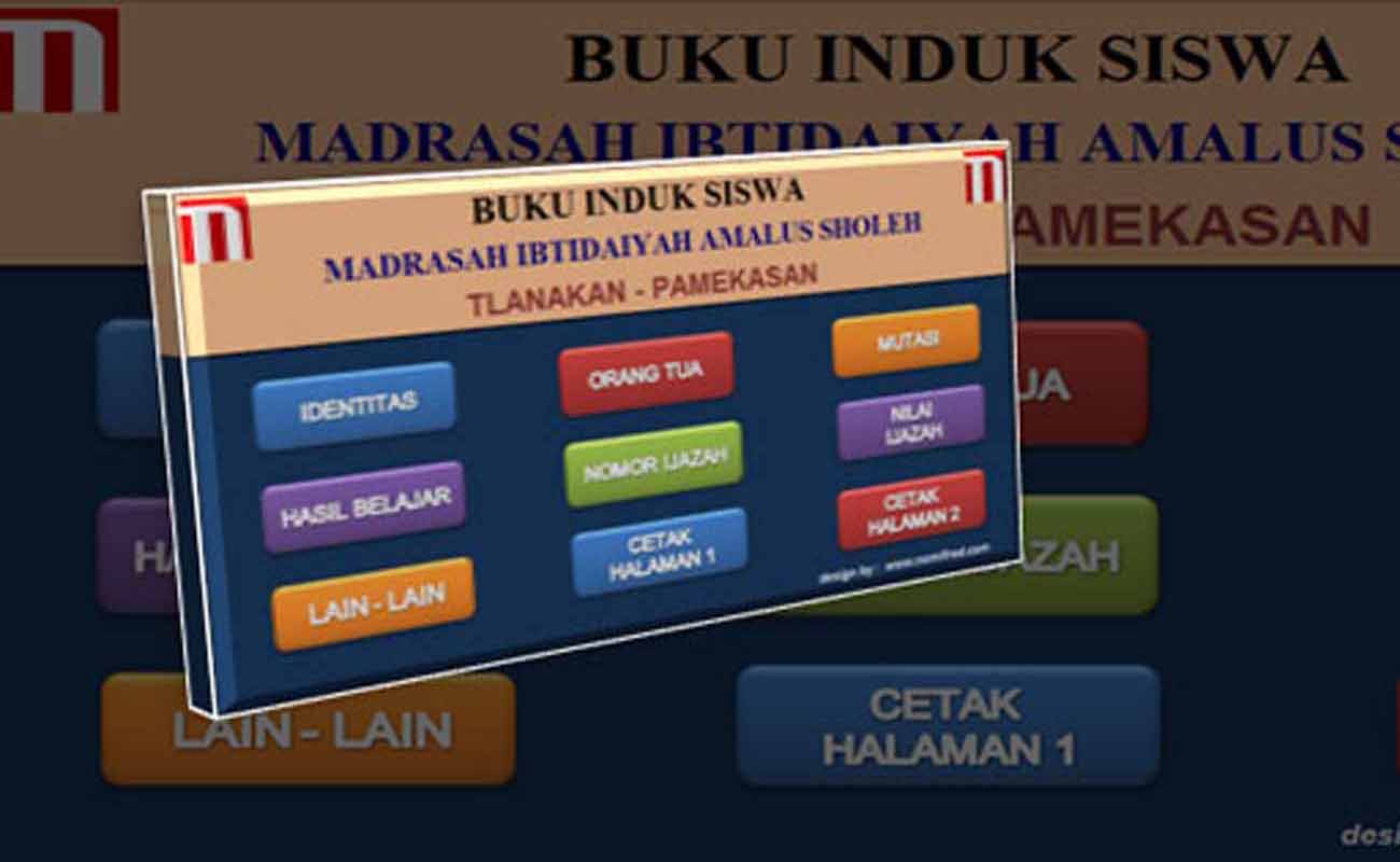 Detail Contoh Buku Induk Santri Nomer 26