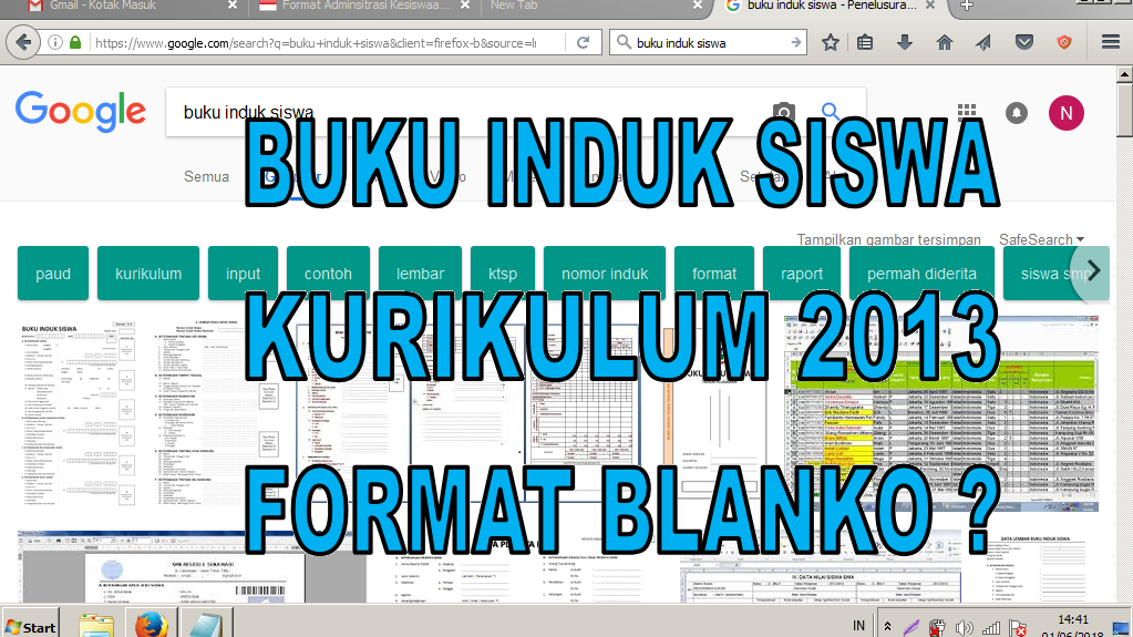 Detail Contoh Buku Induk Santri Nomer 37