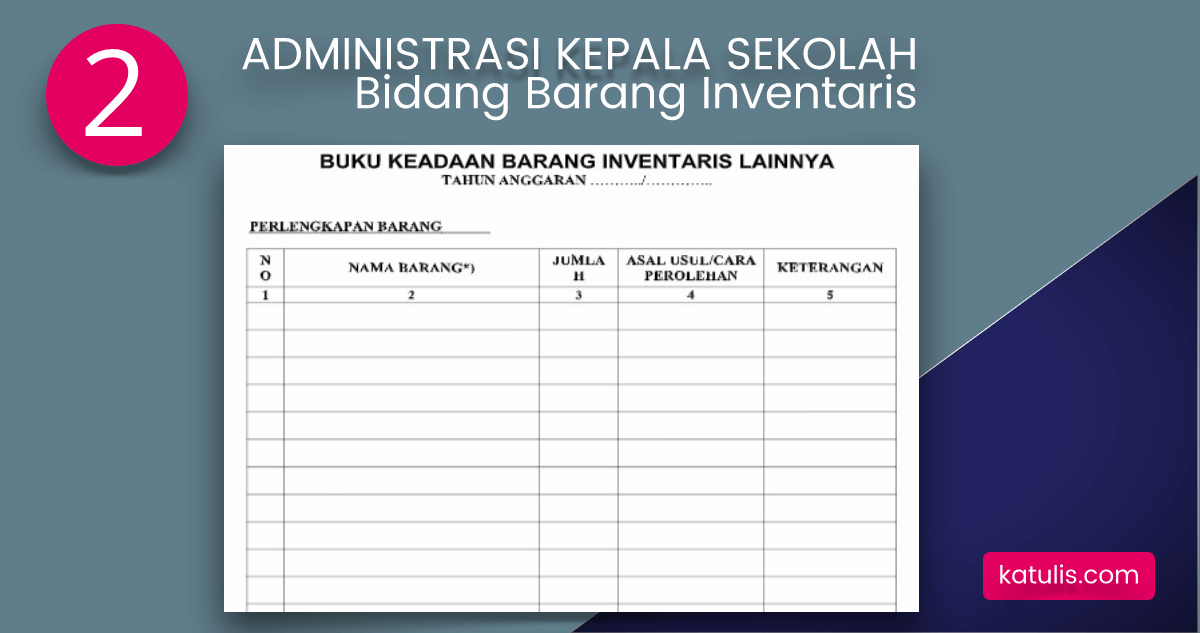 Detail Contoh Buku Inventaris Barang Nomer 50