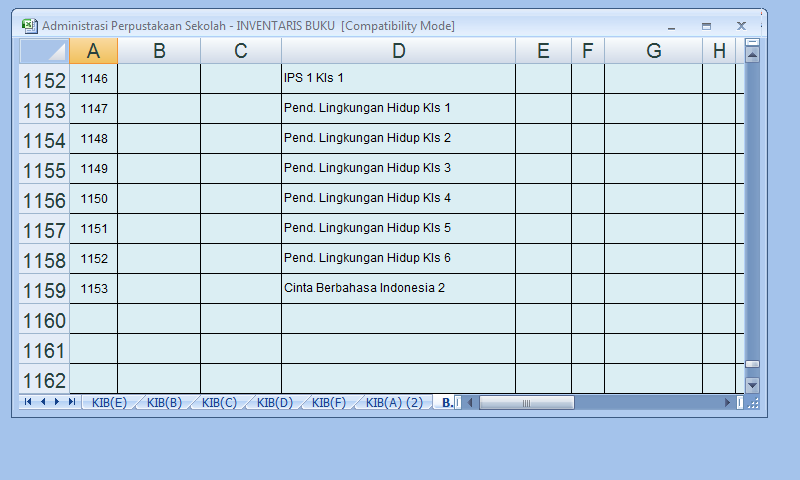 Detail Contoh Buku Inventaris Perpustakaan Nomer 13