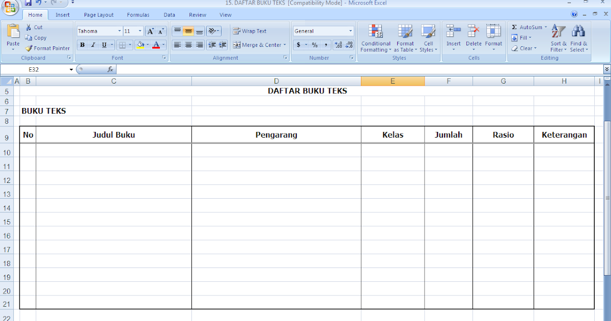 Detail Contoh Buku Inventaris Perpustakaan Nomer 25