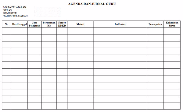 Detail Contoh Buku Jurnal Harian Nomer 4