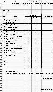 Detail Contoh Buku Kas Kelas Nomer 13