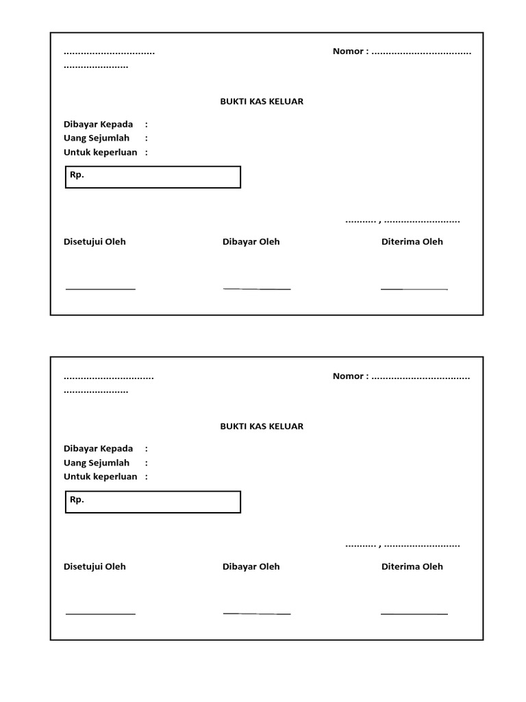 Detail Contoh Buku Kas Keluar Nomer 23