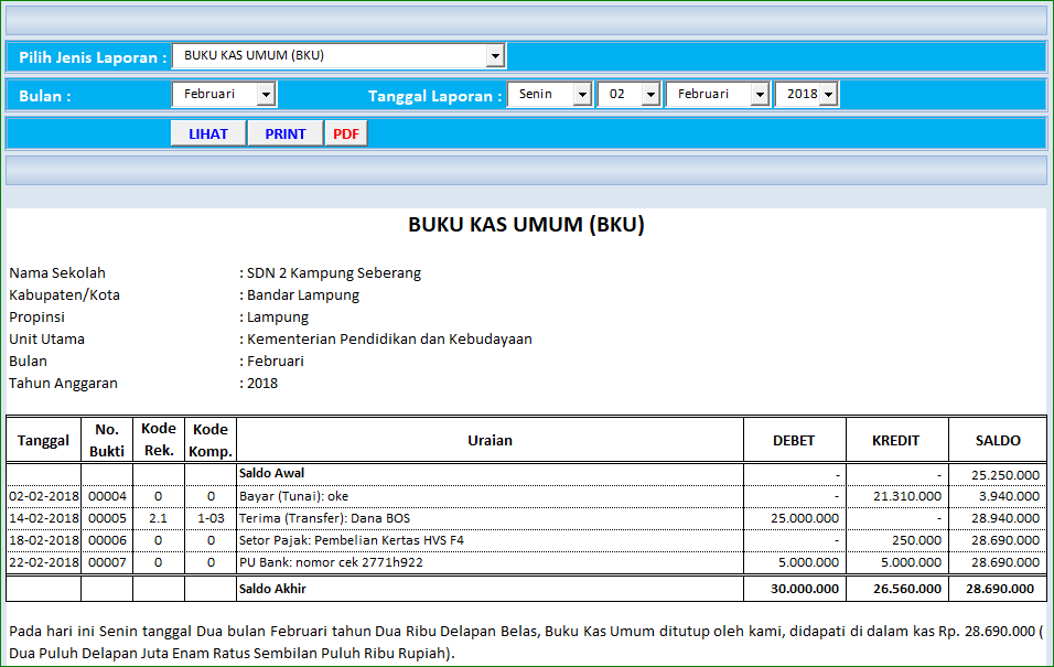 Detail Contoh Buku Kas Umum Bos 2019 Nomer 4