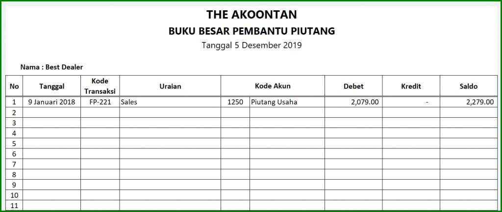 Detail Contoh Buku Kasbon Nomer 41