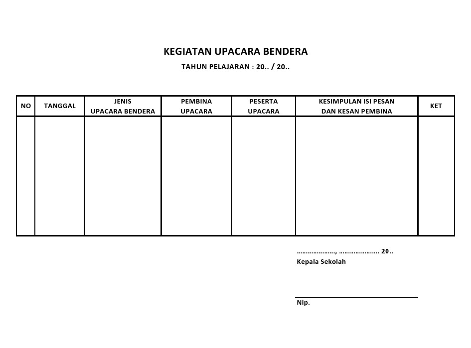 Contoh Buku Kegiatan - KibrisPDR