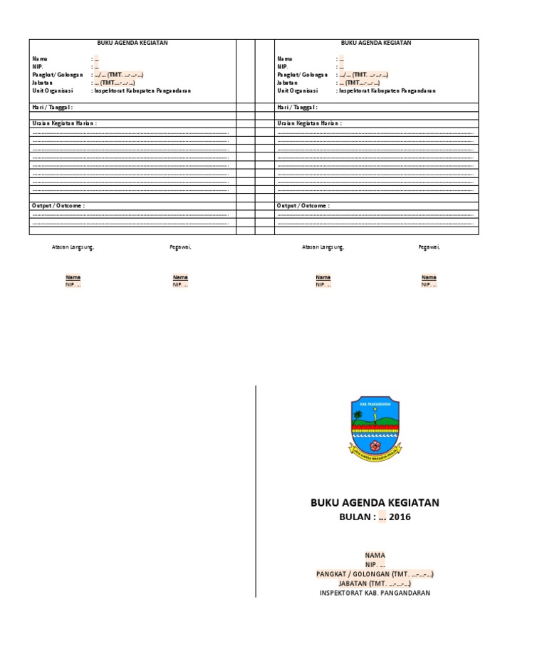 Detail Contoh Buku Kegiatan Nomer 45