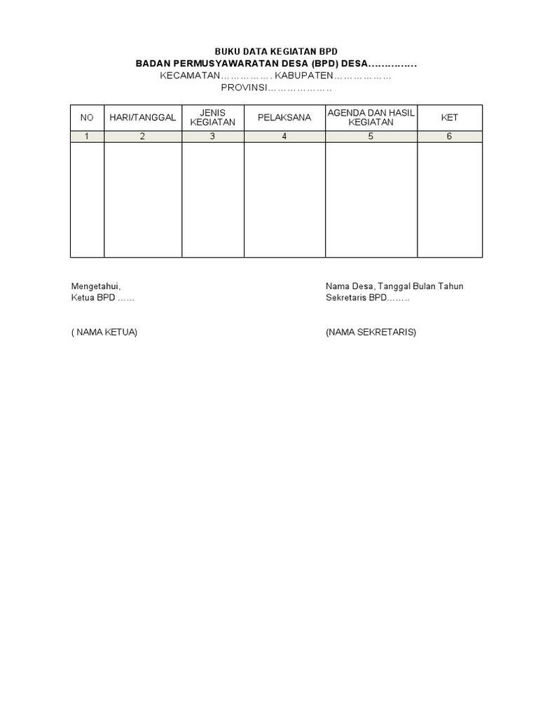 Detail Contoh Buku Kegiatan Nomer 51