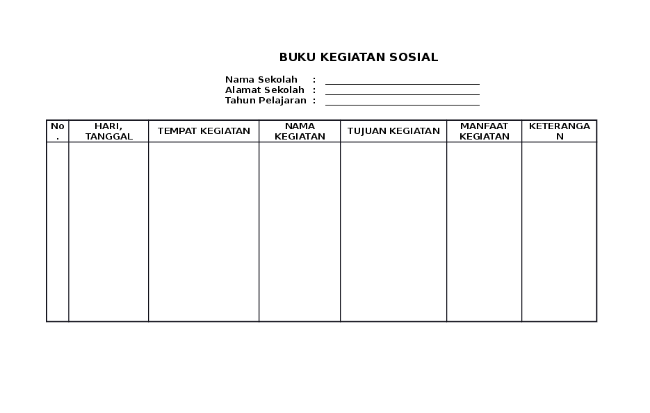 Detail Contoh Buku Kegiatan Nomer 7