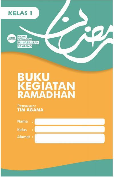 Detail Contoh Buku Kegiatan Ramadhan Nomer 8
