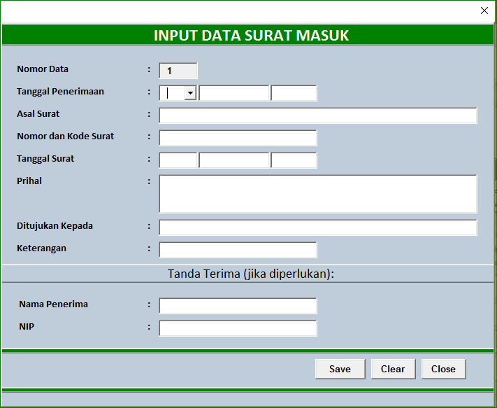 Detail Contoh Buku Kendali Surat Masuk Nomer 42