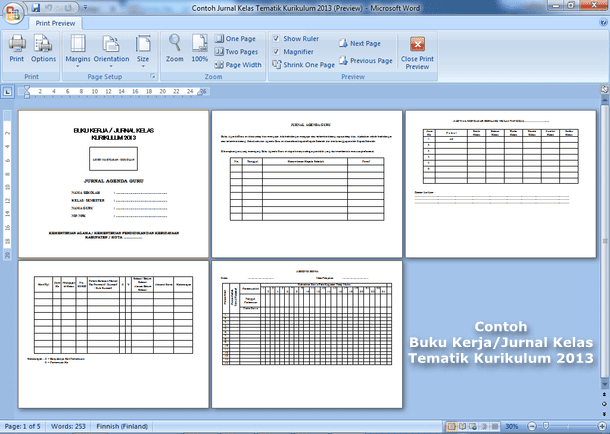 Detail Contoh Buku Kerja Guru Nomer 31