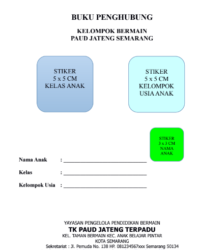 Detail Contoh Buku Komunikasi Tk Nomer 33