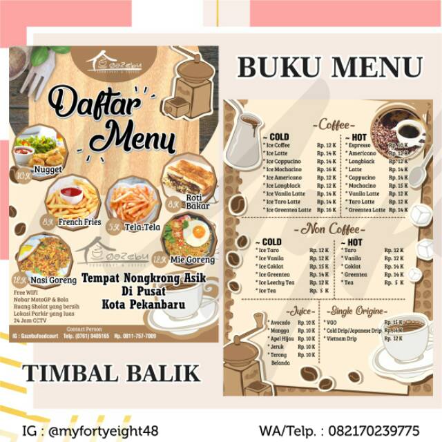 Detail Contoh Buku Menu Nomer 5