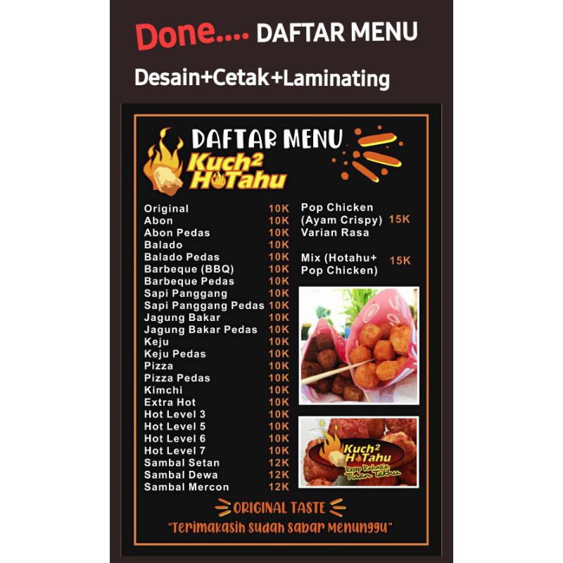 Detail Contoh Buku Menu Nomer 8