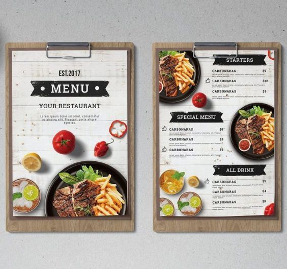 Contoh Buku Menu Restoran - 44+ Koleksi Gambar