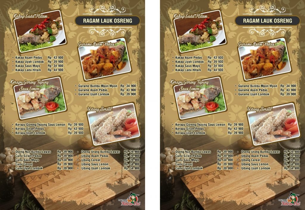 Detail Contoh Buku Menu Restoran Nomer 41