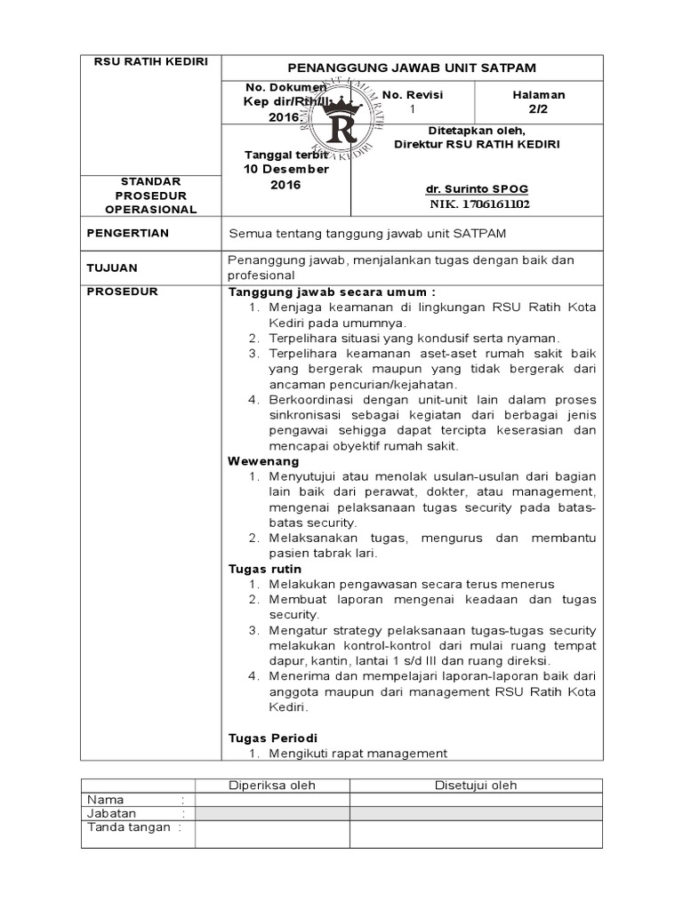 Detail Contoh Buku Mutasi Satpam Bank Nomer 9