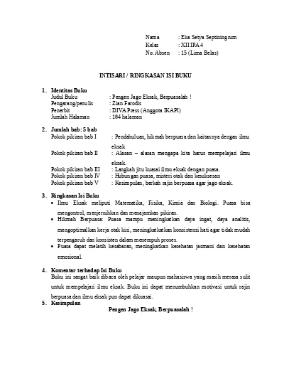 Detail Contoh Buku Non Fiksi Beserta Identitas Nomer 18