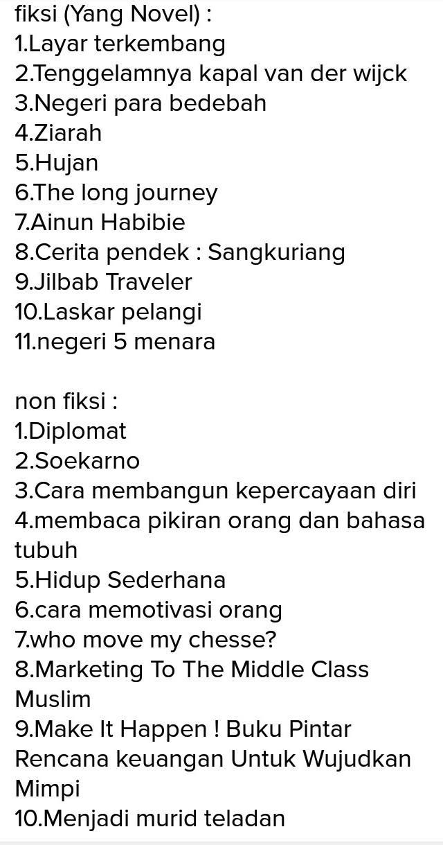 Contoh Buku Non Fiksi Brainly - KibrisPDR