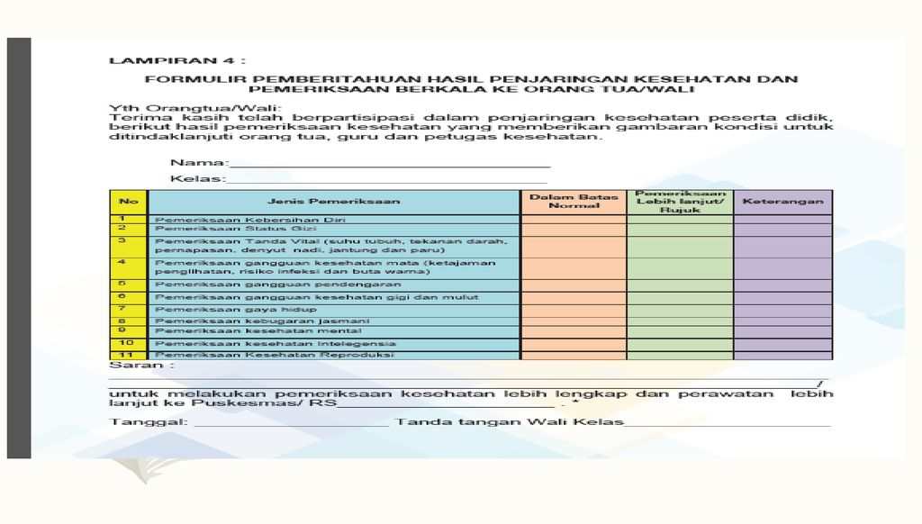 Detail Contoh Buku Pemeriksaan Kesehatan Uks Nomer 14