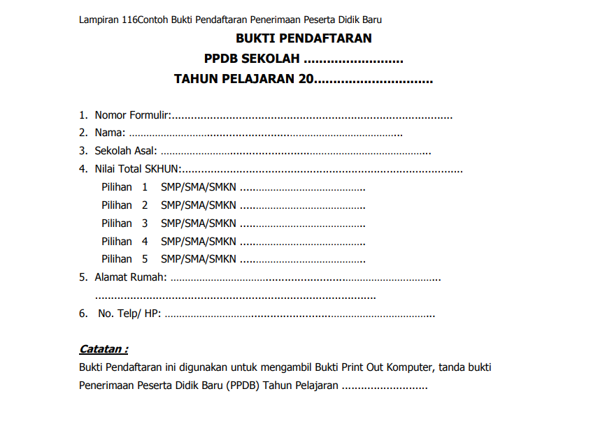 Detail Contoh Buku Pendaftaran Siswa Baru Nomer 35