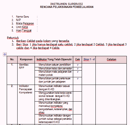 Detail Contoh Buku Supervisi Guru Nomer 39