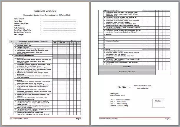 Detail Contoh Buku Supervisi Guru Nomer 49