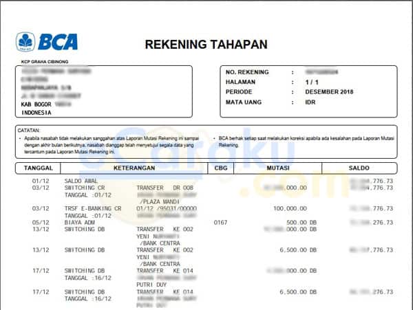 Detail Contoh Buku Tabungan Bca Nomer 12