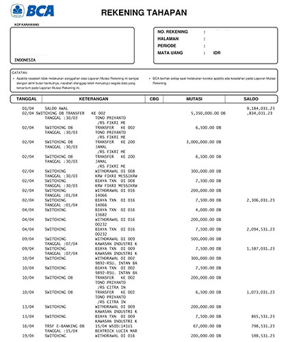 Detail Contoh Buku Tabungan Bca Nomer 43