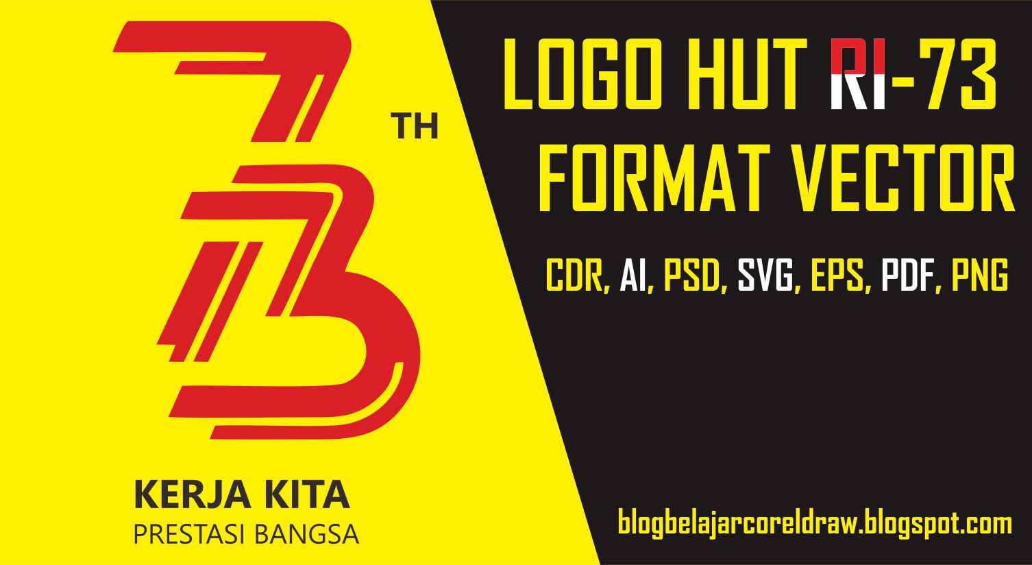 Detail Download Logo Hut Ri Ke 73 Ai Nomer 25