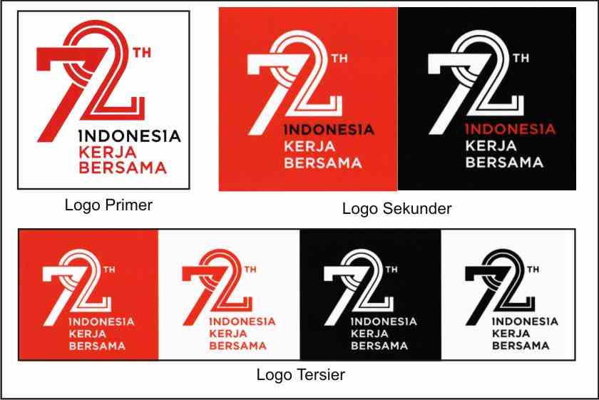 Detail Download Logo Indonesia 72 Kerja Bersama Nomer 13